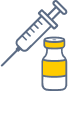 Syringe and Yellow Cap Vial